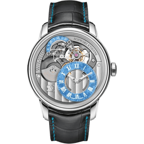 La Chaux-de-Fonds Petite Seconde Rétrograde Tourbillon White Gold / Turquoise Lapis Lazuli