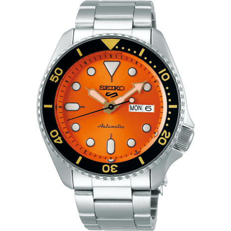5 Sports Sports Style Stainless Steel / Orange / Bracelet