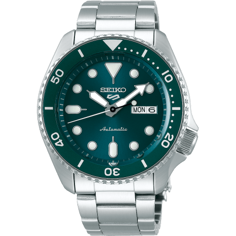 5 Sports Sports Style Stainless Steel / Green / Bracelet
