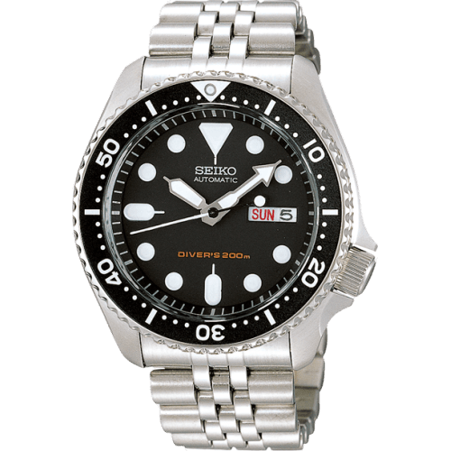 Seiko SKX007 Black / Stainless Steel