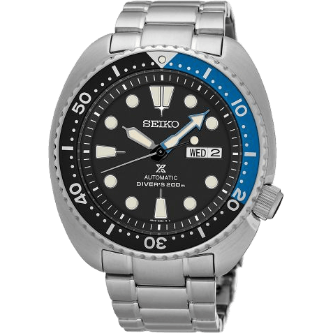 Prospex Diver Turtle Stainless Steel / Black / Bracelet / Batman