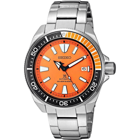 Prospex Diver Samurai Stainless Steel / Orange / Bracelet