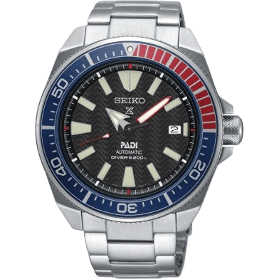 Prospex Diver Samurai Stainless Steel / Black / Bracelet / Padi