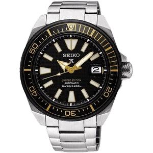 Prospex Diver Samurai Stainless Steel / Black / Bracelet / Zimbe