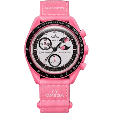 MoonSwatch Mission to the Pink Moonphase