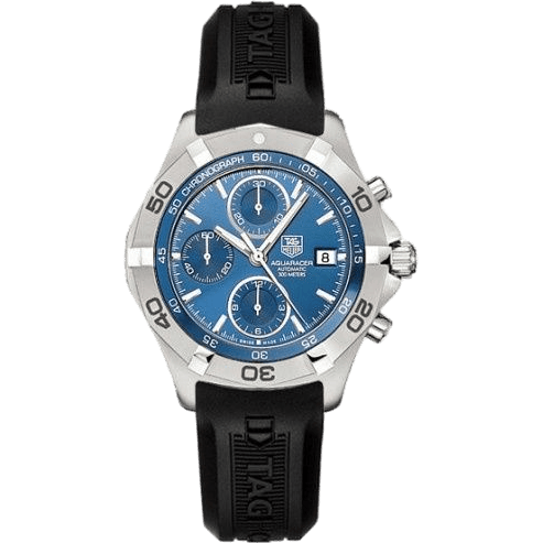 Aquaracer 300M Calibre 16 41 Stainless Steel / Blue / Rubber