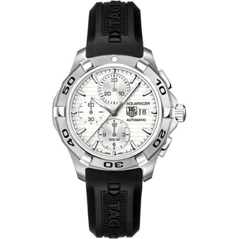 Aquaracer 300M Calibre 16 42 Stainless Steel / Silver / Rubber