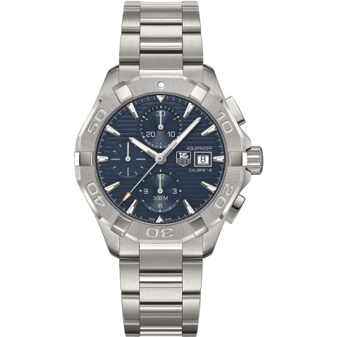 Aquaracer 300M Calibre 16 43 Stainless Steel / Blue / Bracelet