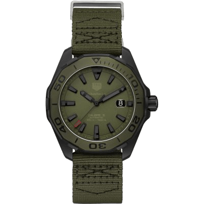 Aquaracer 300M Calibre 5 43 Titanium PVD / Khaki / NATO