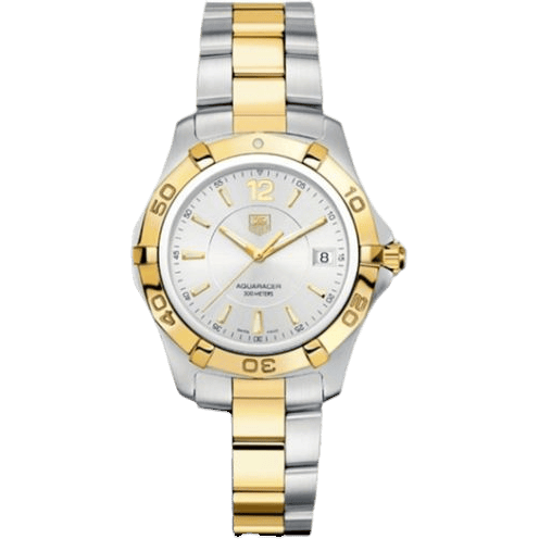 Aquaracer 300M Quartz 38.4 Stainless Steel / Yellow Gold / Silver / Bracelet