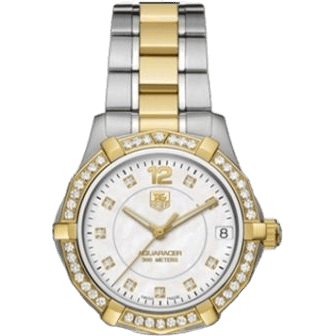 Aquaracer 300M Quartz 32 Stainless Steel / Yellow Gold / Diamond / MOP - Diamond / Bracelet