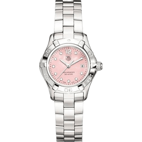 Aquaracer 300M Quartz 27 Stainless Steel / Pink MOP - Diamond / Bracelet