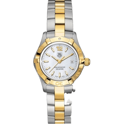 Aquaracer 300M Quartz 27 Stainless Steel / Yellow Gold / MOP / Bracelet