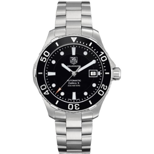 Aquaracer 300M Calibre 5 41 Stainless Steel / Black / Bracelet