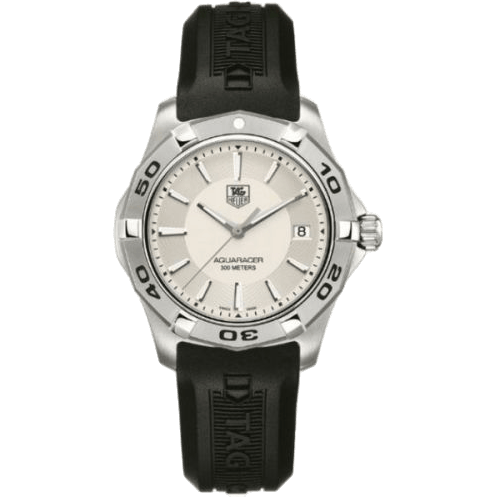 Aquaracer 300M Quartz 39 Stainless Steel / Silver / Rubber