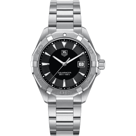 Aquaracer 300M Quartz 40.5 Stainless Steel / Black / Bracelet
