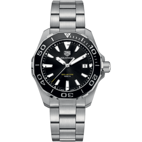 Aquaracer 300M Quartz 40.5 Stainless Steel / Black / Steel