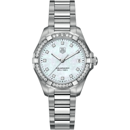 Aquaracer 300M Quartz 32 Stainless Steel / Diamond / MOP - Diamond / Bracelet