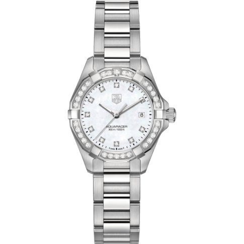 Aquaracer 300M Quartz 27 Stainless Steel / Diamond / MOP - Diamond / Bracelet