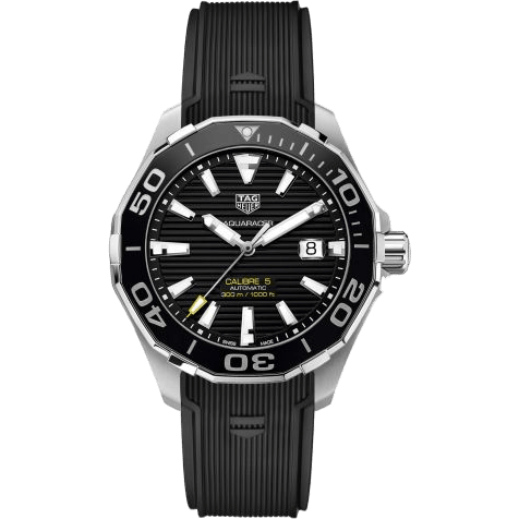 Aquaracer 300M Calibre 5 43 Stainless Steel / Black / Rubber