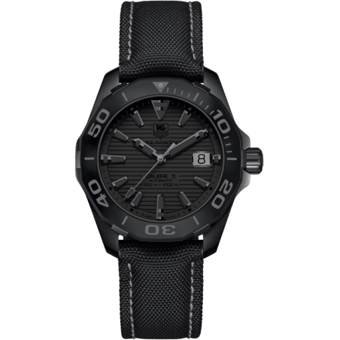 Aquaracer 300M Calibre 5 41 Titanium PVD / Black Phantom / Nylon