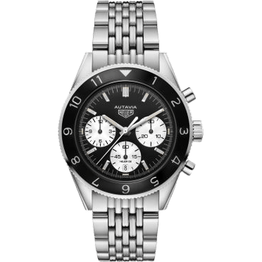 Autavia Heuer 02 Stainless Steel / Inverted Panda / Bracelet
