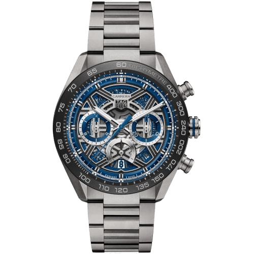 Carrera Chronograph Extreme Sport Titanium - Ceramic / Blue / Bracelet