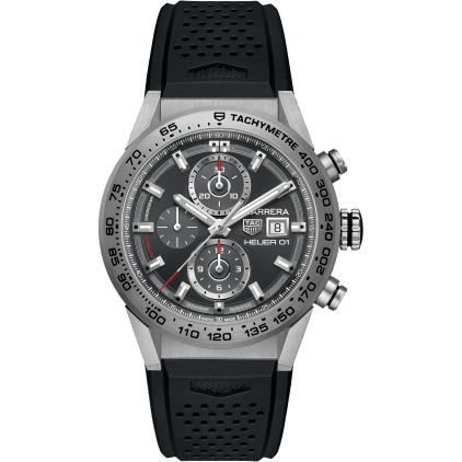 Carrera Calibre Heuer 01 43 Titanium / Grey / Rubber