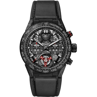Carrera Calibre Heuer 02T 45 Chronograph Tourbillon Titanium / Carbon / Nanograph