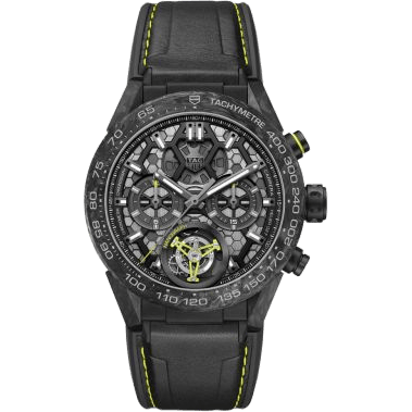Carrera Calibre Heuer 02T 45 Chronograph Tourbillon Titanium / Carbon / Nanograph