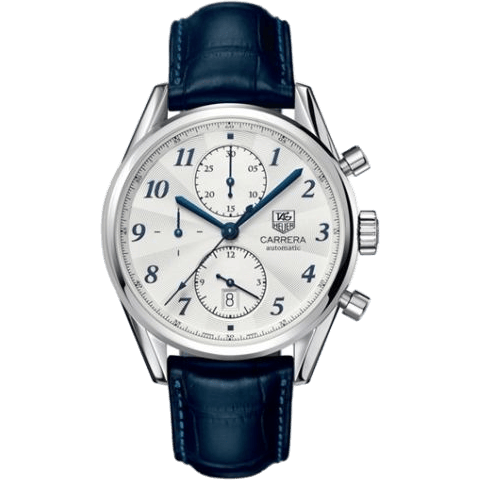 Carrera Calibre 16 41 Heritage Stainless Steel / Silver / Alligator