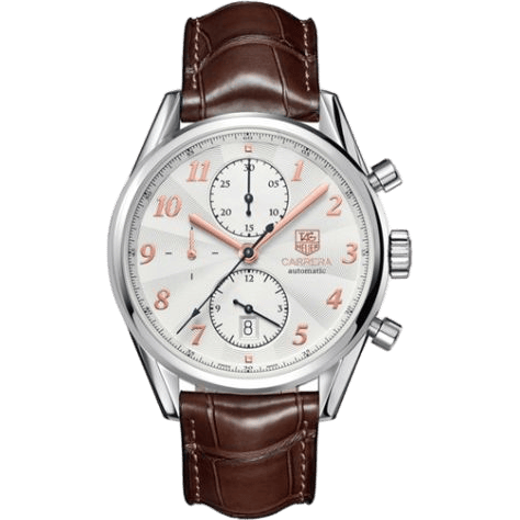 Carrera Calibre 16 41 Heritage Stainless Steel / Silver / Alligator
