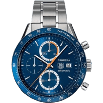 Carrera Calibre 16 41 Stainless Steel / Blue / Bracelet