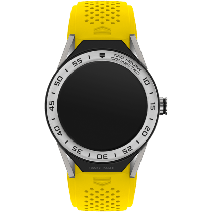 Carrera Connected Modular 45 Titanium / Stainless Steel / Yellow Rubber