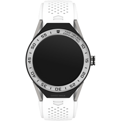 Carrera Connected Modular 45 Titanium / Stainless Steel / White Rubber