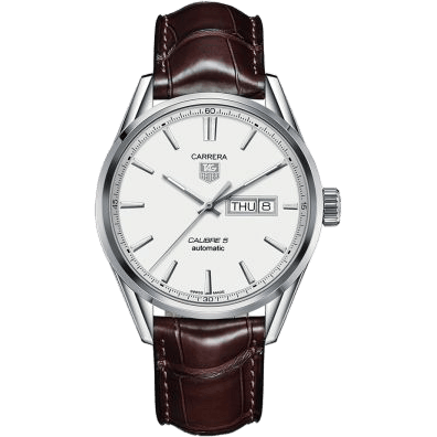 Carrera Calibre 5 Day Date Stainless Steel / Silver / Alligator