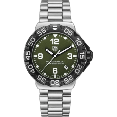 Formula 1 Quartz 41 Stainless Steel / Green / Bracelet