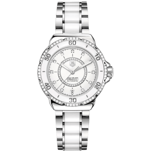 Formula 1 Calibre 5 37 Stainless Steel / Diamond / White - Diamond / Bracelet
