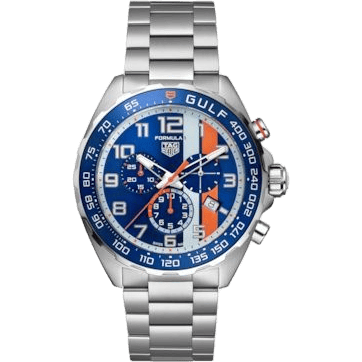 Formula 1 Chronograph Quartz Stainless Steel / Blue Gulf