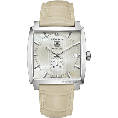 Monaco Calibre 6 Stainless Steel / MOP / Alligator