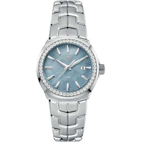 Link Quartz 32mm Stainless Steel / Diamond / Blue MOP