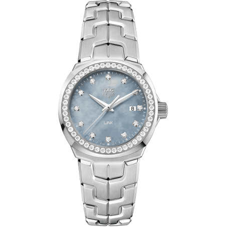 Link Quartz 32mm Stainless Steel / Diamond / Blue MOP
