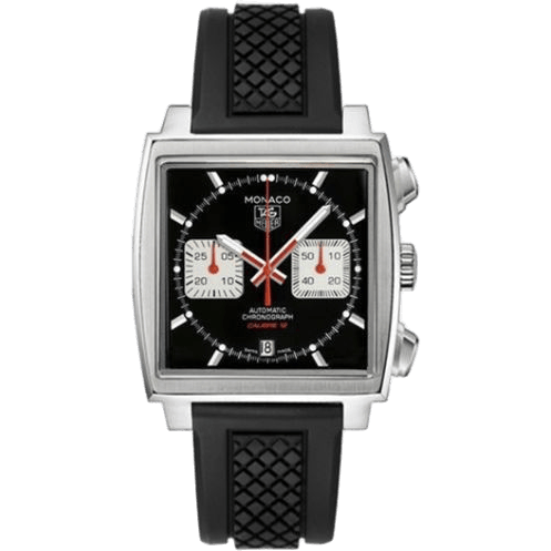 Monaco Calibre 12 Black / Silver / Rubber