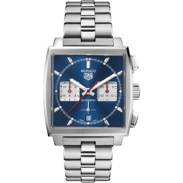Monaco Calibre Heuer 02 Stainless Steel / Blue / Bracelet
