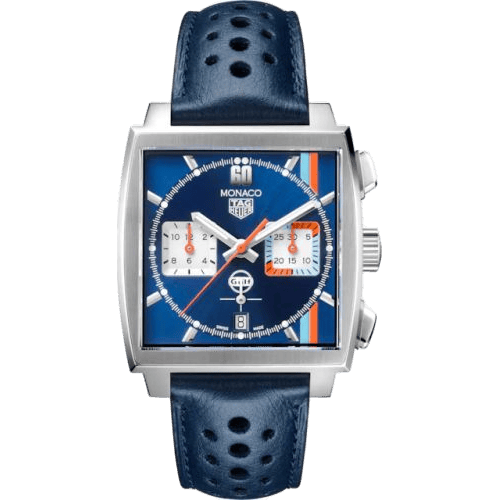 Monaco Calibre Heuer 02 Stainless Steel / Gulf
