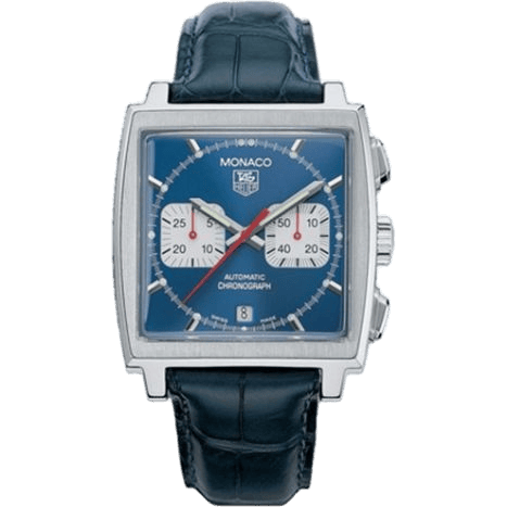 Monaco Calibre 17 Stainless Steel / Blue