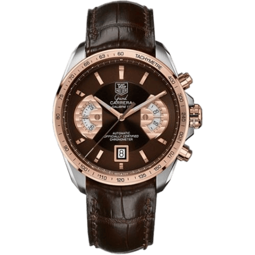 Grand Carrera Calibre 17 RS 43 Stainless Steel / Red Gold / Brown / Alligator