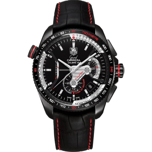 Grand Carrera Calibre 36RS Caliper Chronograph Titanium PVD / Black / Alligator