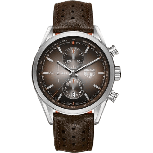 Carrera Calibre 1887 41 Stainless Steel / Brown / 300 SLR