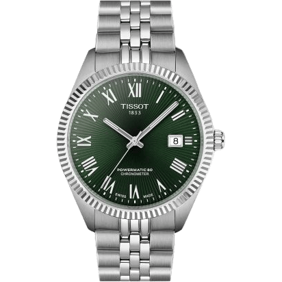 Ballade 39 Powermatic 80 Stainless Steel / Green / Bracelet